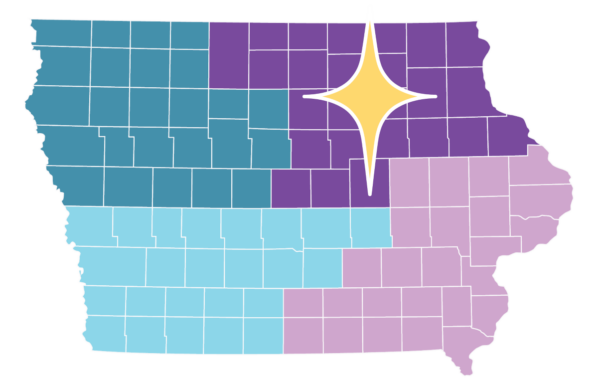 Map of Iowa