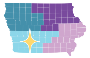 Southwest Map of Iowa